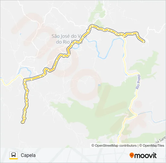 PALMEIRAS - CAPELA Bus Line Map