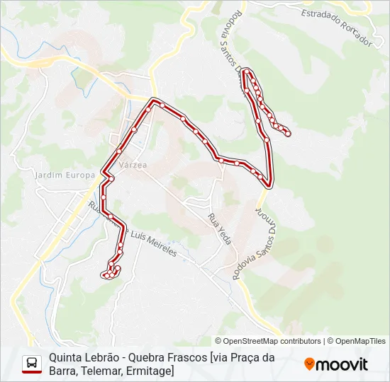 08B Bus Line Map