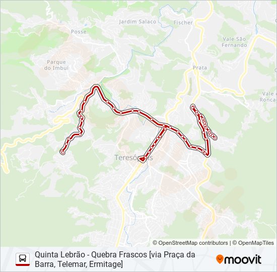 Mapa de 08B de autobús