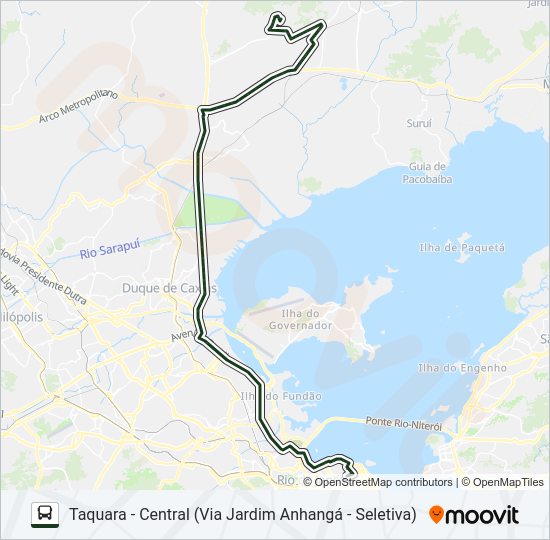 Mapa da linha 2470C (EXECUTIVO) de ônibus