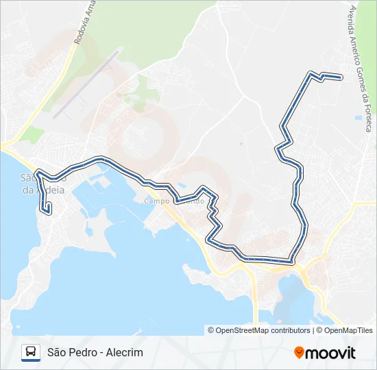 504 Bus Line Map