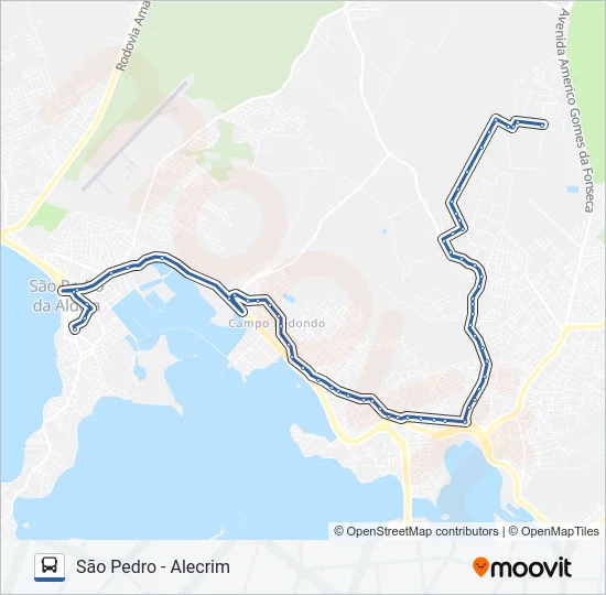 504 Bus Line Map