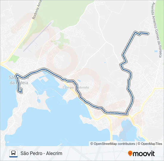 504 Bus Line Map