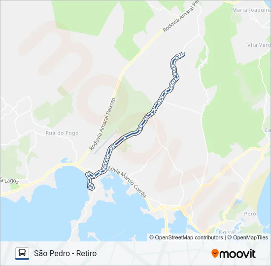 505 Bus Line Map