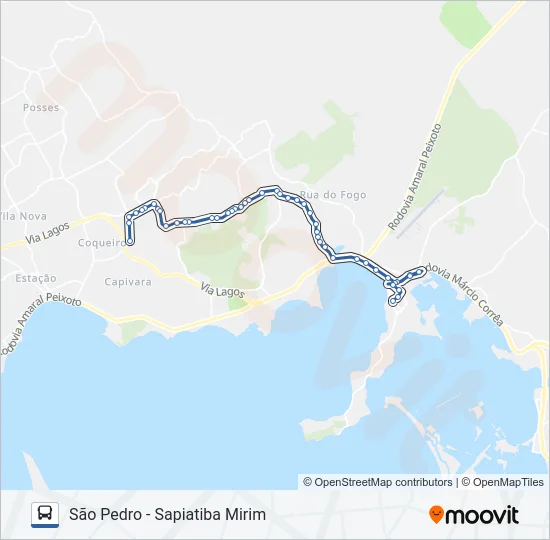 518 Bus Line Map