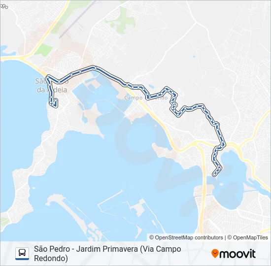520 Bus Line Map