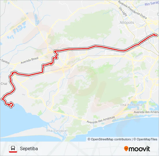 757 Bus Line Map