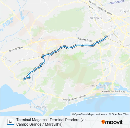 855 Bus Line Map