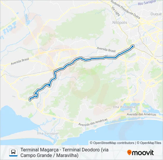 855 Bus Line Map