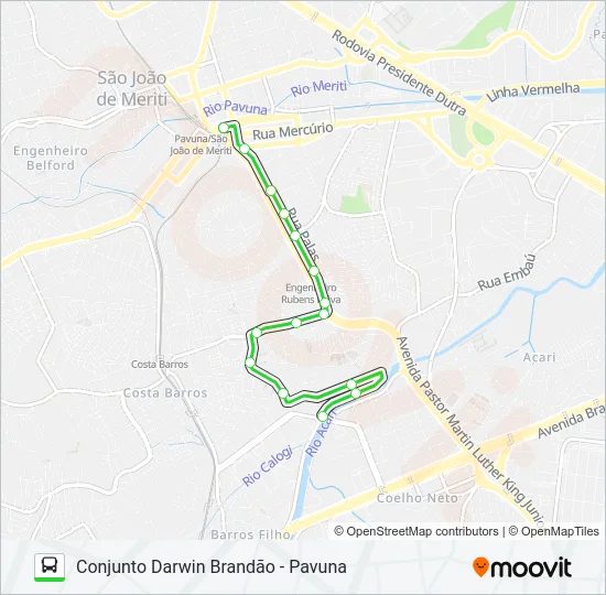 KOMBI Bus Line Map