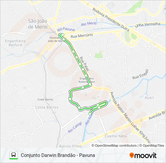 KOMBI Bus Line Map