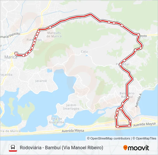 E10 Bus Line Map