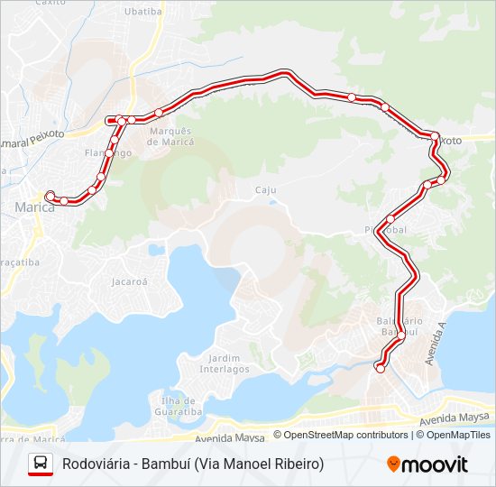 E10 Bus Line Map