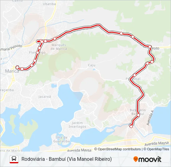 E10 Bus Line Map