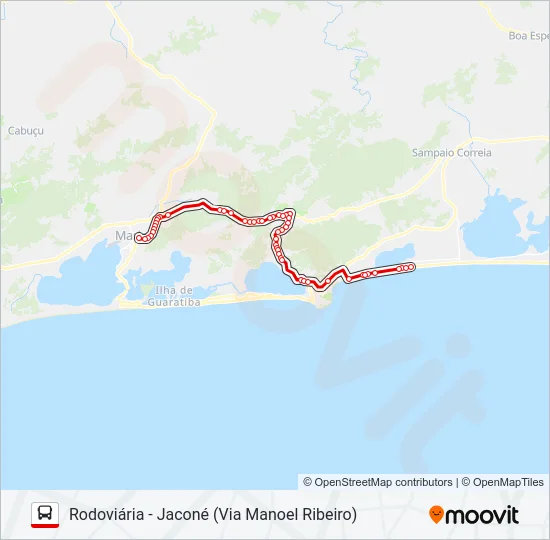 E14 Bus Line Map