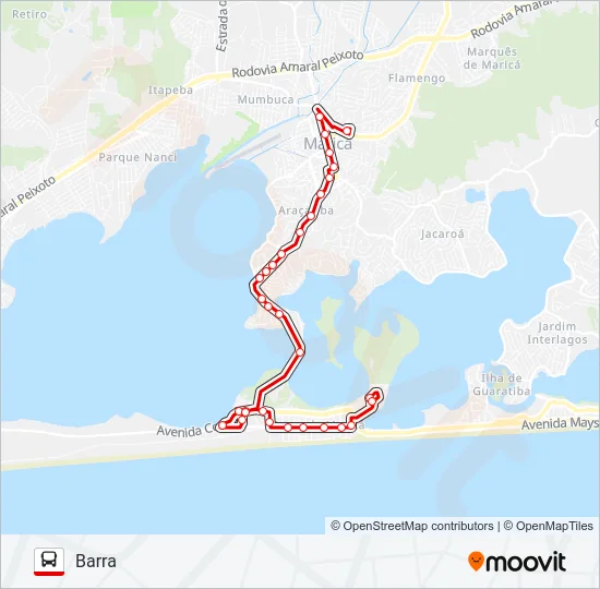 E12 Bus Line Map
