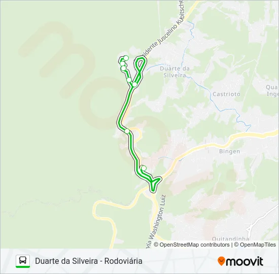 111 Bus Line Map
