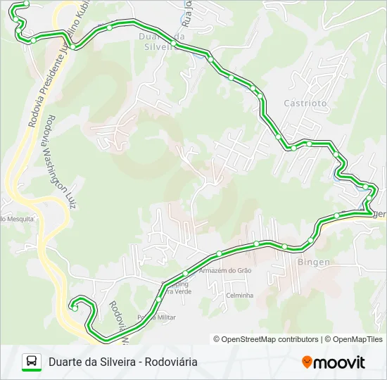 111 Bus Line Map