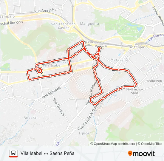 605 Bus Line Map