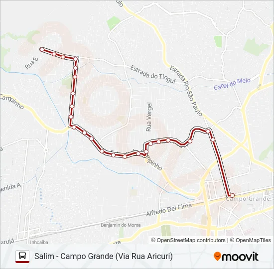 808 Bus Line Map