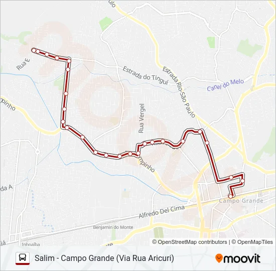 808 Bus Line Map