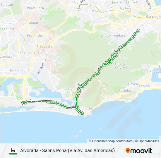 645 Bus Line Map