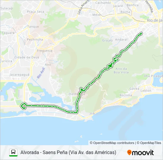 645 Bus Line Map