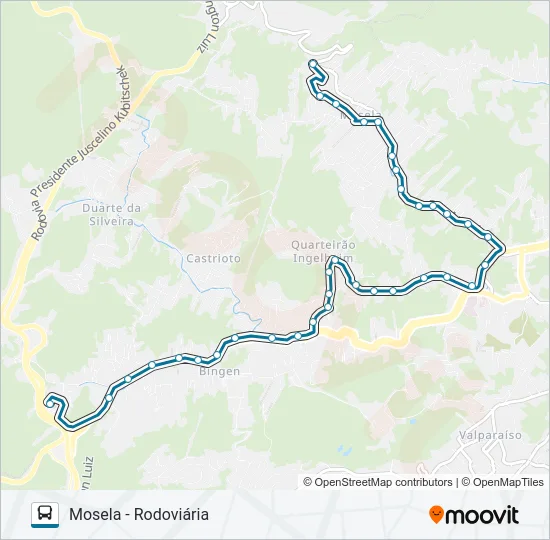 145 Bus Line Map