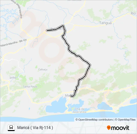 100R Bus Line Map
