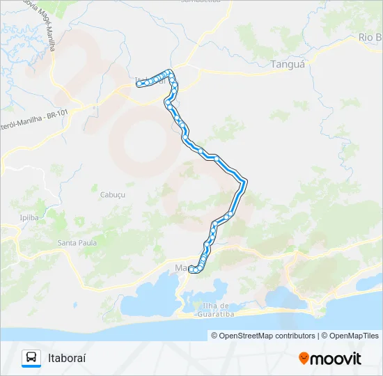 100R Bus Line Map