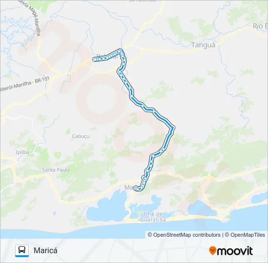 100R Bus Line Map