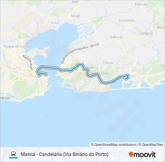 Mapa da linha 10146D (EXECUTIVO) de ônibus