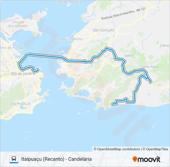 12146D (EXECUTIVO) Bus Line Map