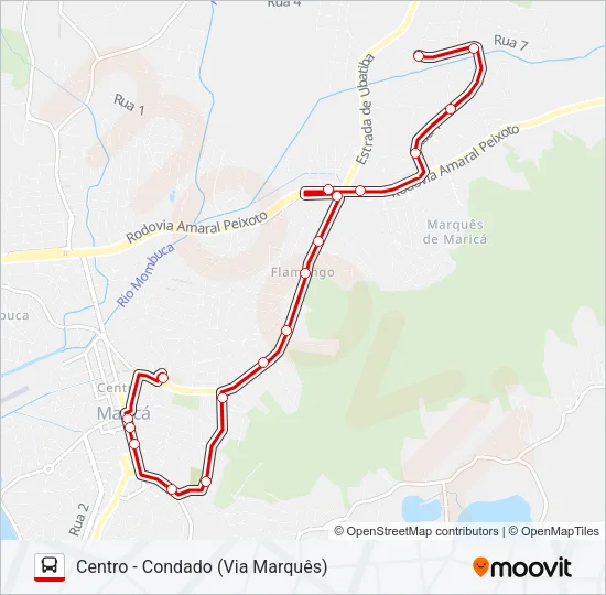 E17 Bus Line Map