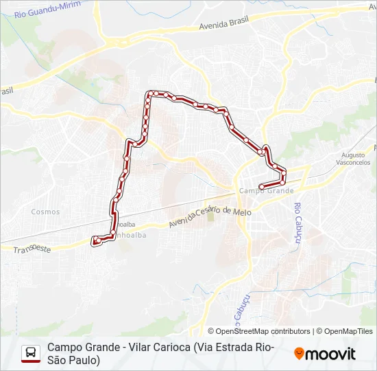 841 Bus Line Map