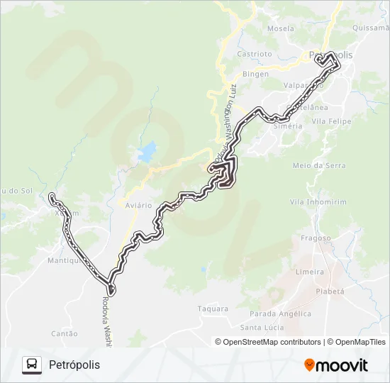 154N Bus Line Map