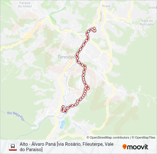 21A Bus Line Map
