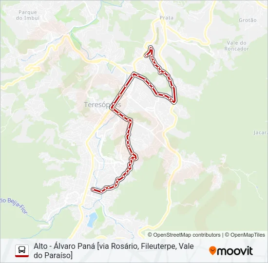 21A Bus Line Map