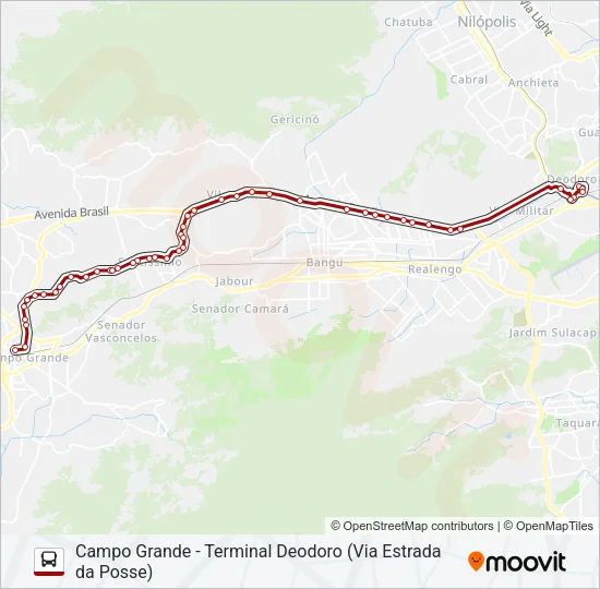 798 Bus Line Map