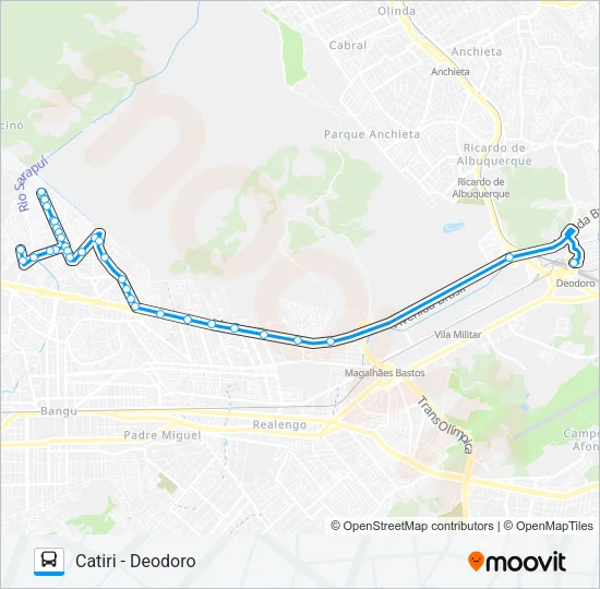 764 Bus Line Map