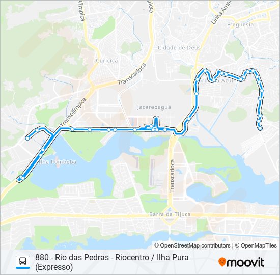 961 bus Line Map