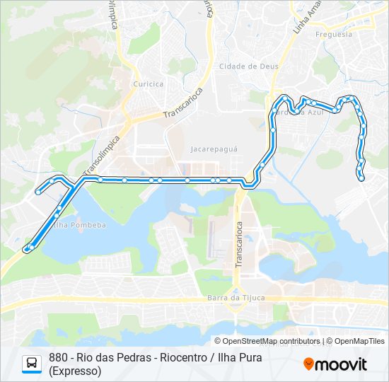 961 bus Line Map