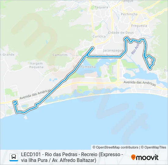 961 Bus Line Map