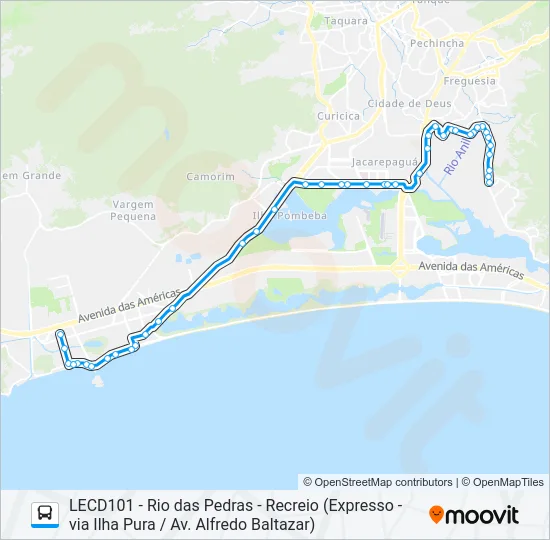 961 Bus Line Map
