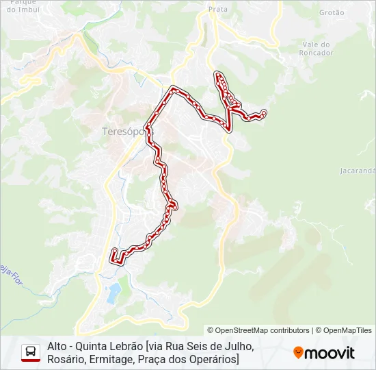 19A Bus Line Map