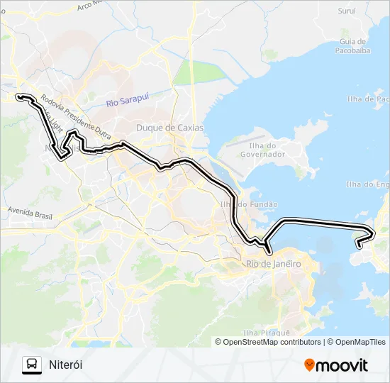 143C Bus Line Map