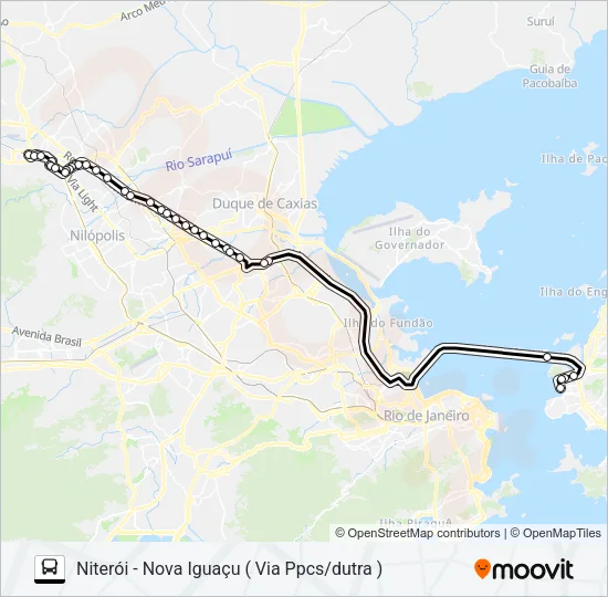 1941D Bus Line Map