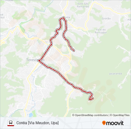 56A bus Line Map