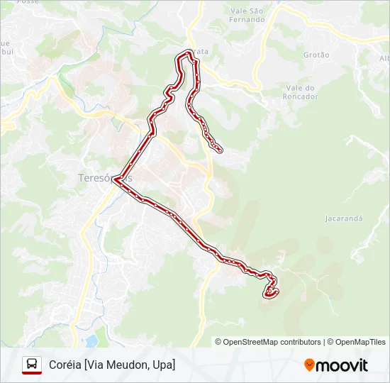56A Bus Line Map