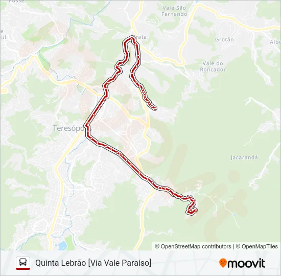 56A Bus Line Map